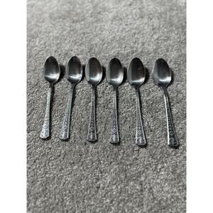 Interpur Florenz Stainless Steel Teaspoons Set Of 6 Dinnerware Korea